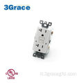 125 V 20 AMP Outlet GFCI resistente alla meteo bianco